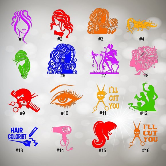BEAUTY SHOP VINYL DECAL - 5-6" - Picture 3 of 8